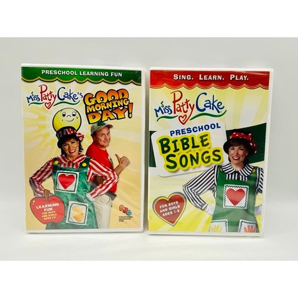 Miss Patty Cake DVD Lot of 2 Movies, Religious Kids Bible - Picture 1 of 10